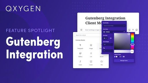 Gutenberg Integration oxygenadosGutenberg Integration oxygenados